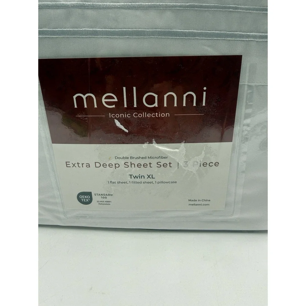 Mellanni Extra Deep Twin XL Sheet 3 Pc Iconic Collection Bedding‎ Hotel Luxury